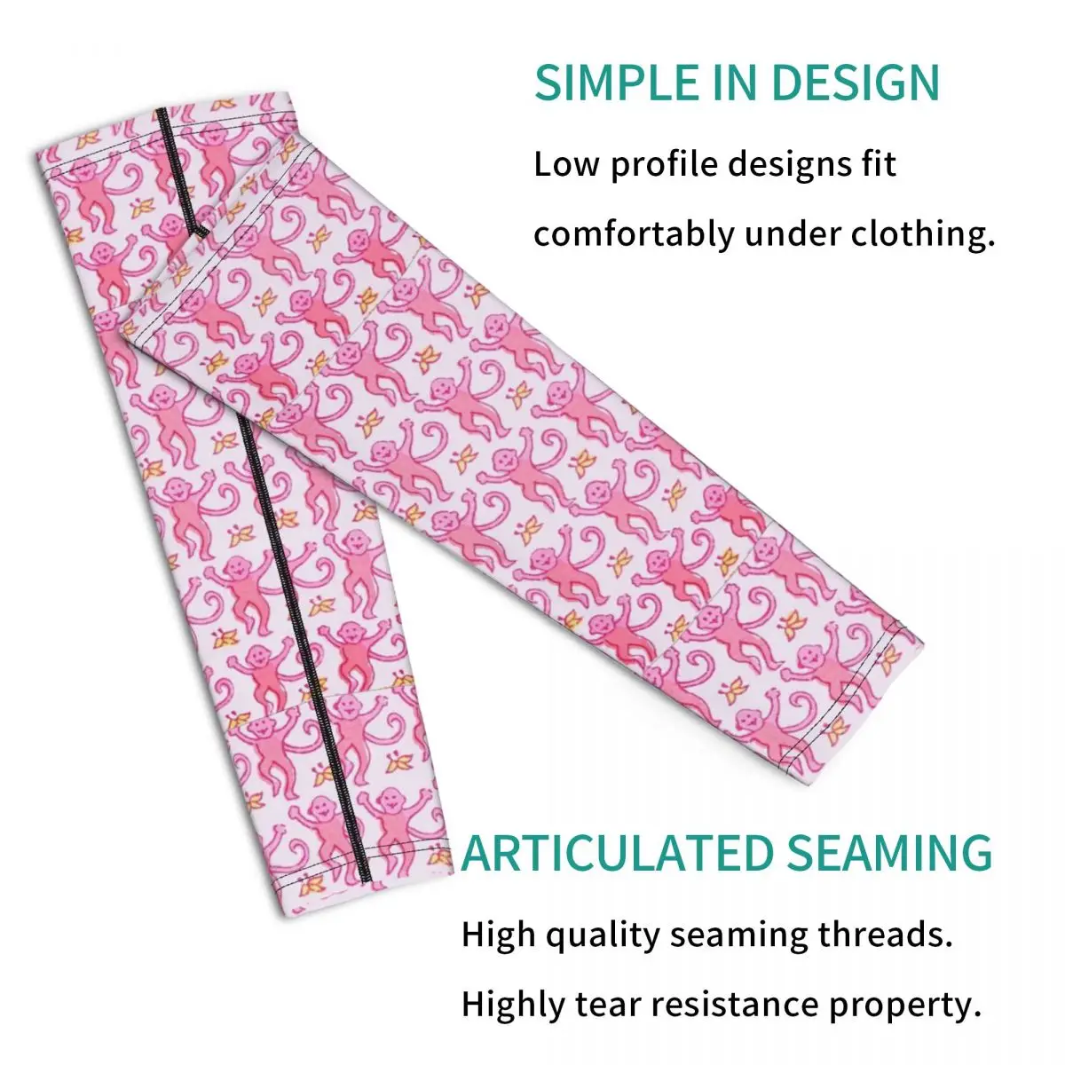 Preppy Roller Monkeys Rabbit Anime Arm Sleeves Men Women Sun UV Protection Tattoo Cover Up Sports Cooling Cycling