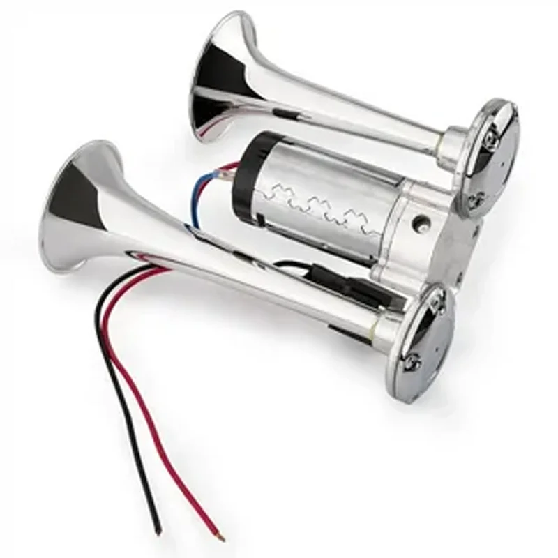 

AAZRZRZ 12V car air horn, 600DB double horn Super loud car air double horn , universal speakers for boat, car, trucks