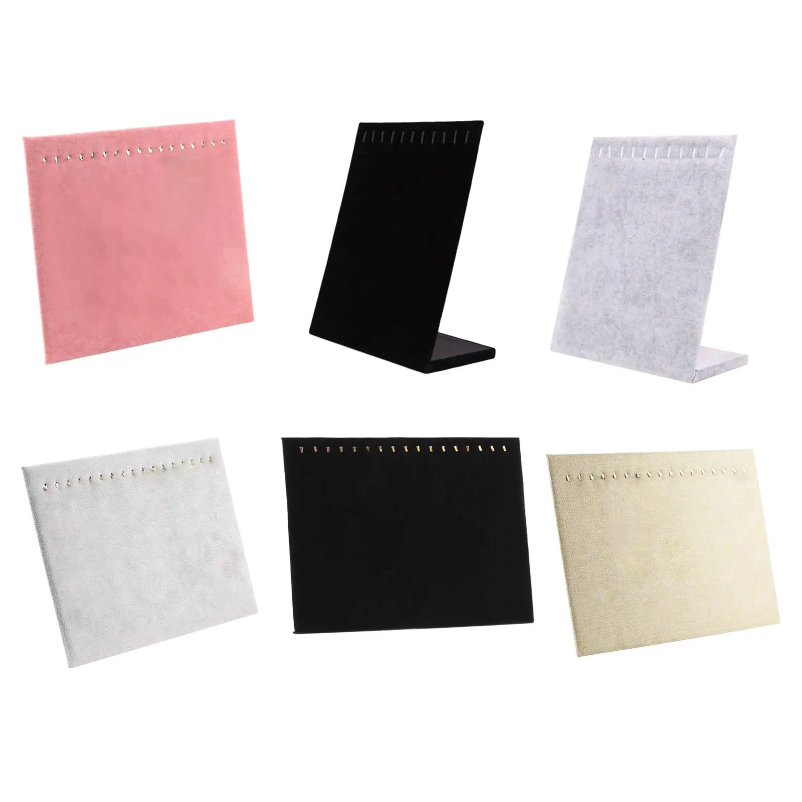 

17 Hooks Necklace Jewelry Display Boards Case Organizer for Collectibles