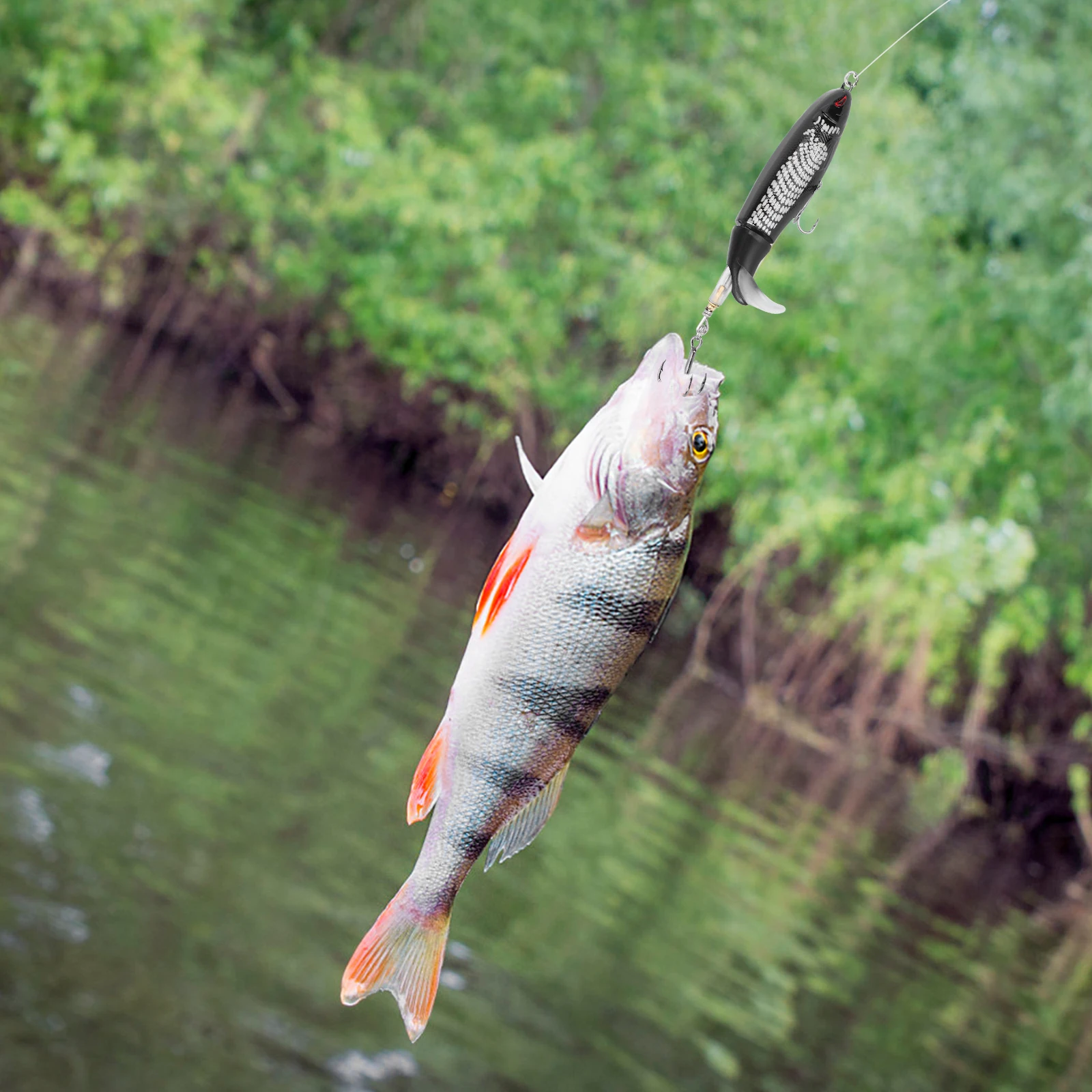

13G Propeller Fish -Like Bionic Baits Fishing Lures Bass Catfish Lake Hard Plastic Painted Baits Realistic Action