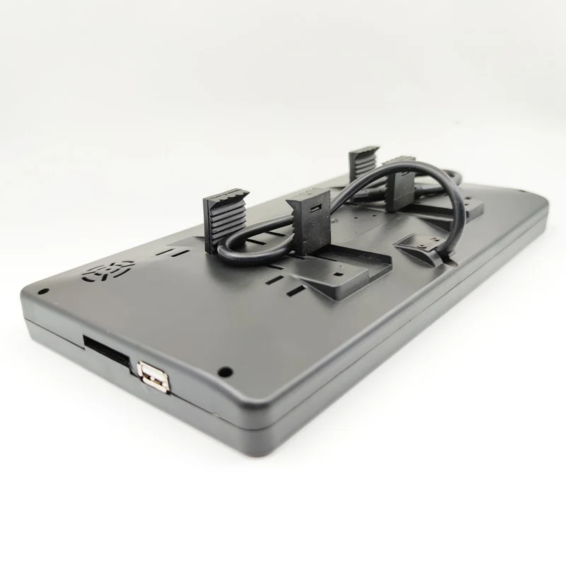 مرآة كبيرة للغاية 9 بوصة LCD 4 قنوات شاشة مراقبة الرؤية الخلفية مرآة HD 1024*800 واجهة AV التحكم عن بعد الصوت