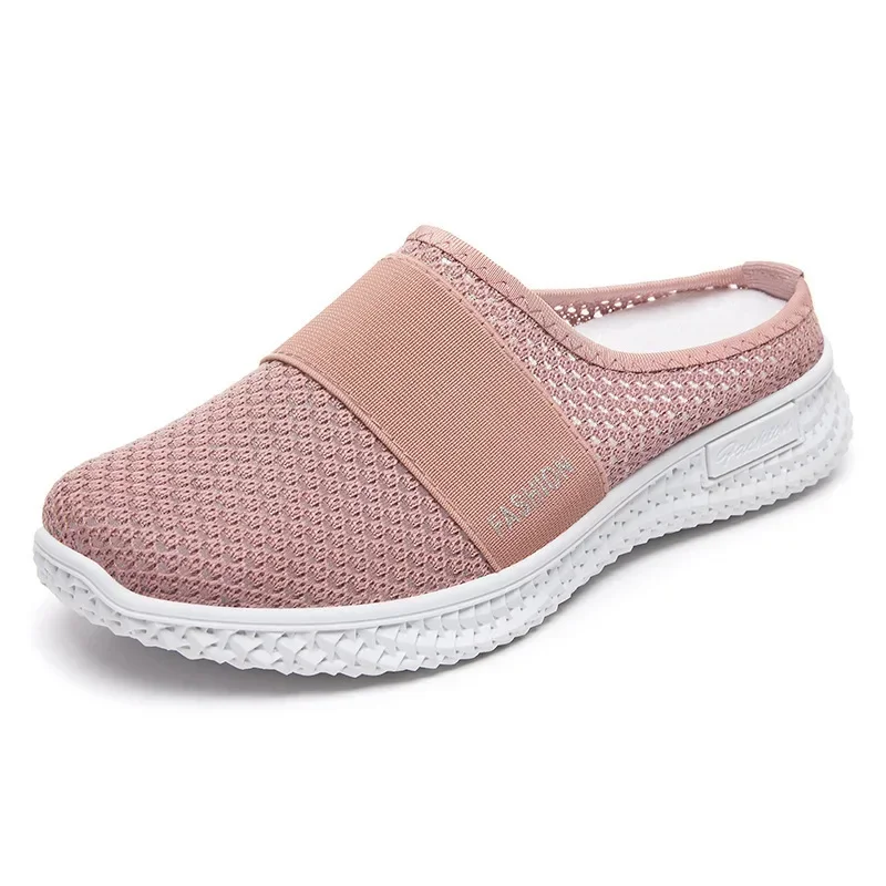 Women's Sandals New Shoes External Wearing Wrapped Slippers Mesh Breathable Casual Shoes Comfortable Half Slippered Women Shoes