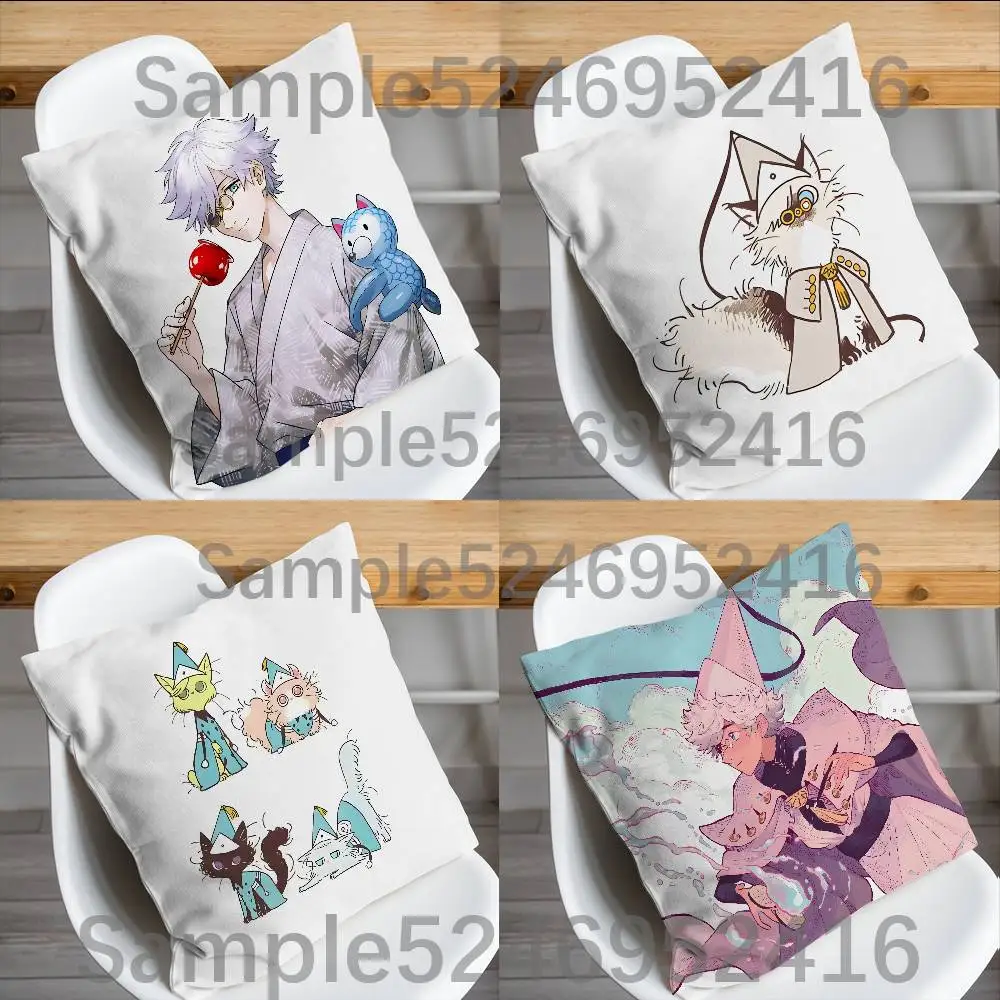 W-Witch Hat Atelier Cushion Cover Pillow Cover Decor Pillowcase Printed Cushion Case For Couch