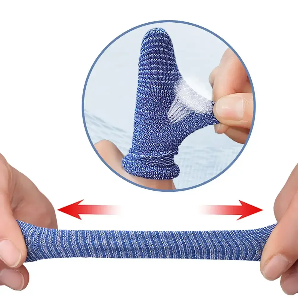 10pcs Soft Finger Tubular Bandage Finger Bobs Cots Buddies Dressings First Aid Tubular Bandage For Use Beneath A Finger Cot