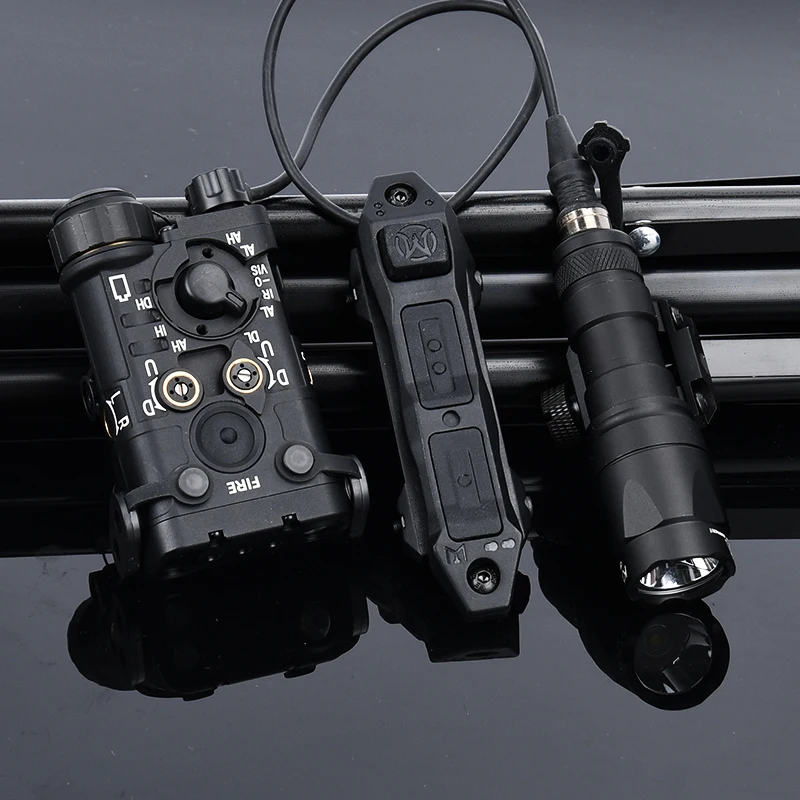 WADSN Metal NGAL Red Dot Green Blue Aiming Indicator M300A M600C Hunting Flashlight Dual Function Switch Fit 20mm Rail