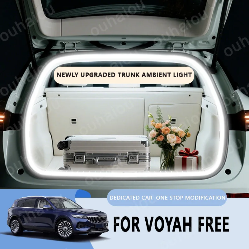 

Для Voyah Free модификационный светильник багажника Атмосферные фонари Белый теплый белый Светодиодный светильник заднего багажника