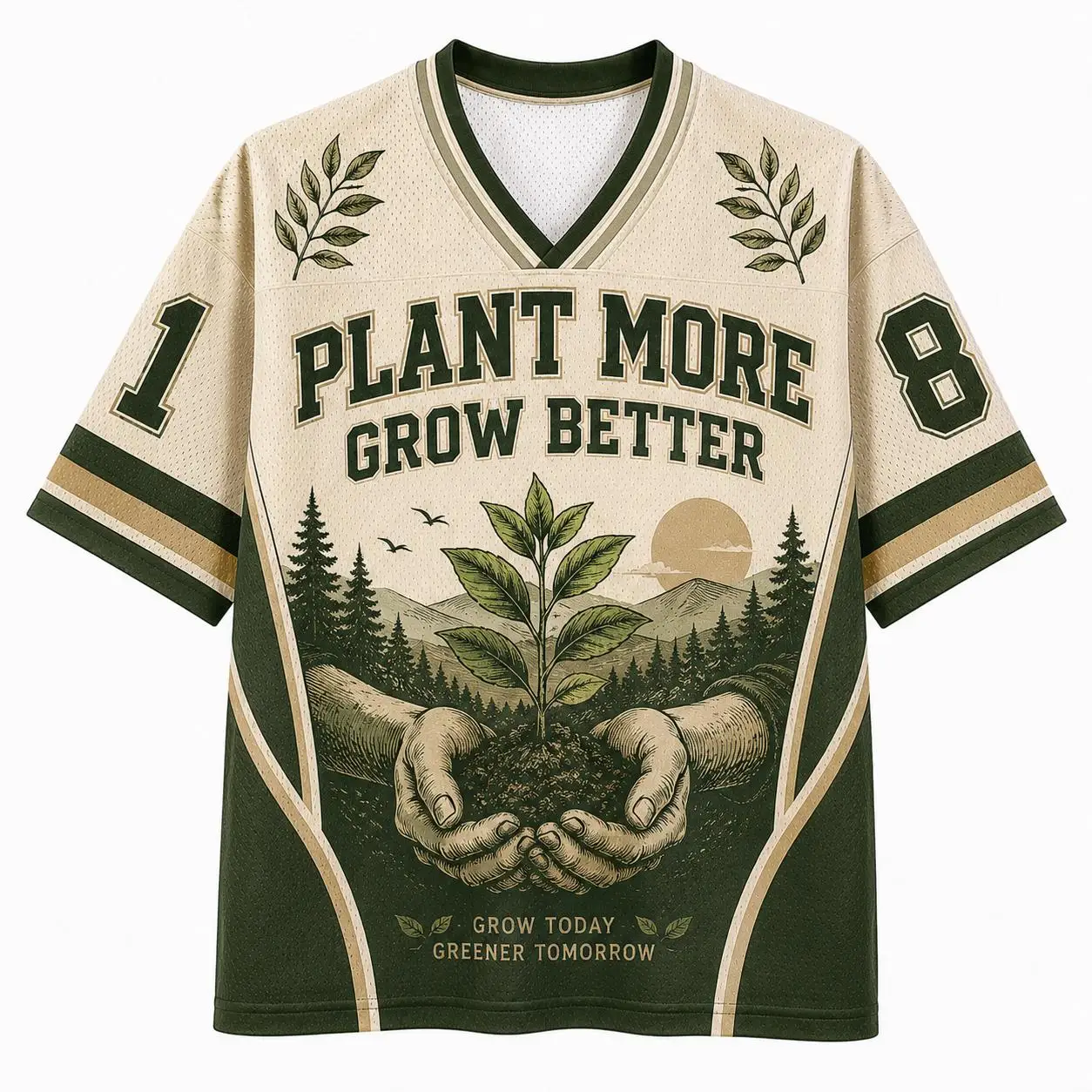 2026 Summer Fashionable Retro Environmental Protection Natural 3D Printing Leisure Sports Fitness Street Style Loose T-shirt