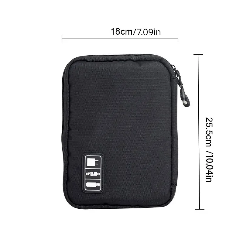 Cable Storage Bag Waterproof Digital Electronic Organizer Portable USB Data Line Charger Plug Storage Bag Travel Cable Organizer