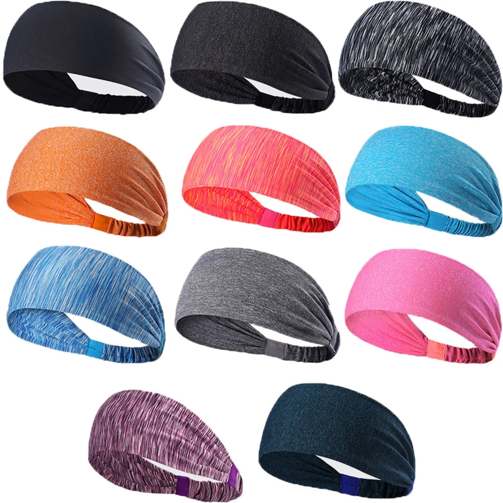 

Men Women Elastic Headwear Sport Hairbands Head Band Yoga Headbands Athletic Wear