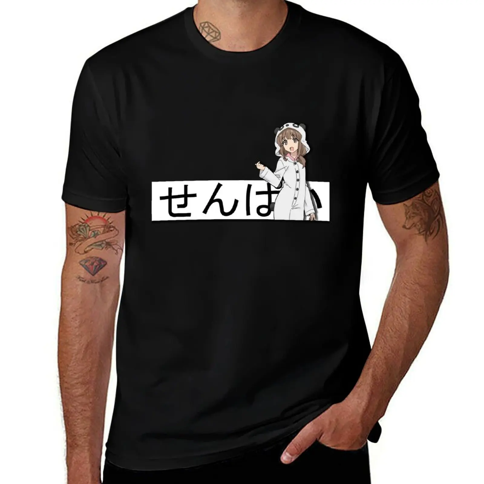 Bunny Girl Senpai Kaede Asuzagawa Waifu Sticker T-Shirt Aesthetic clothing customs design your own mens big and tall t shirts