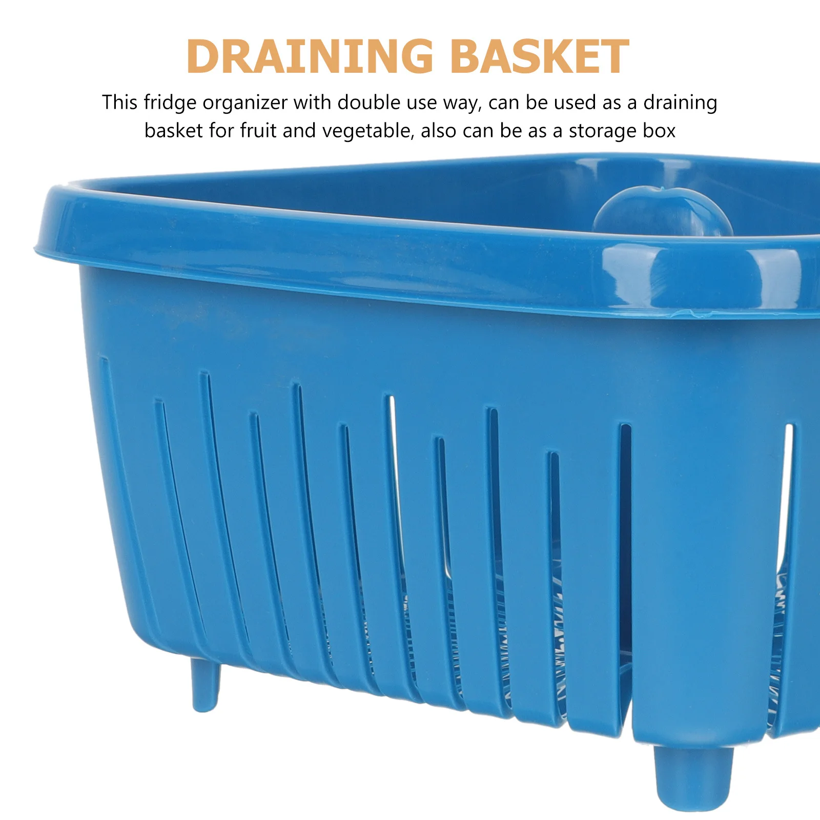 

Refrigerator Fruit Box Draining Vegetable Fresh Keep Box Airtight Sealed Food Storage Fridge Organizer Fridge Organizer