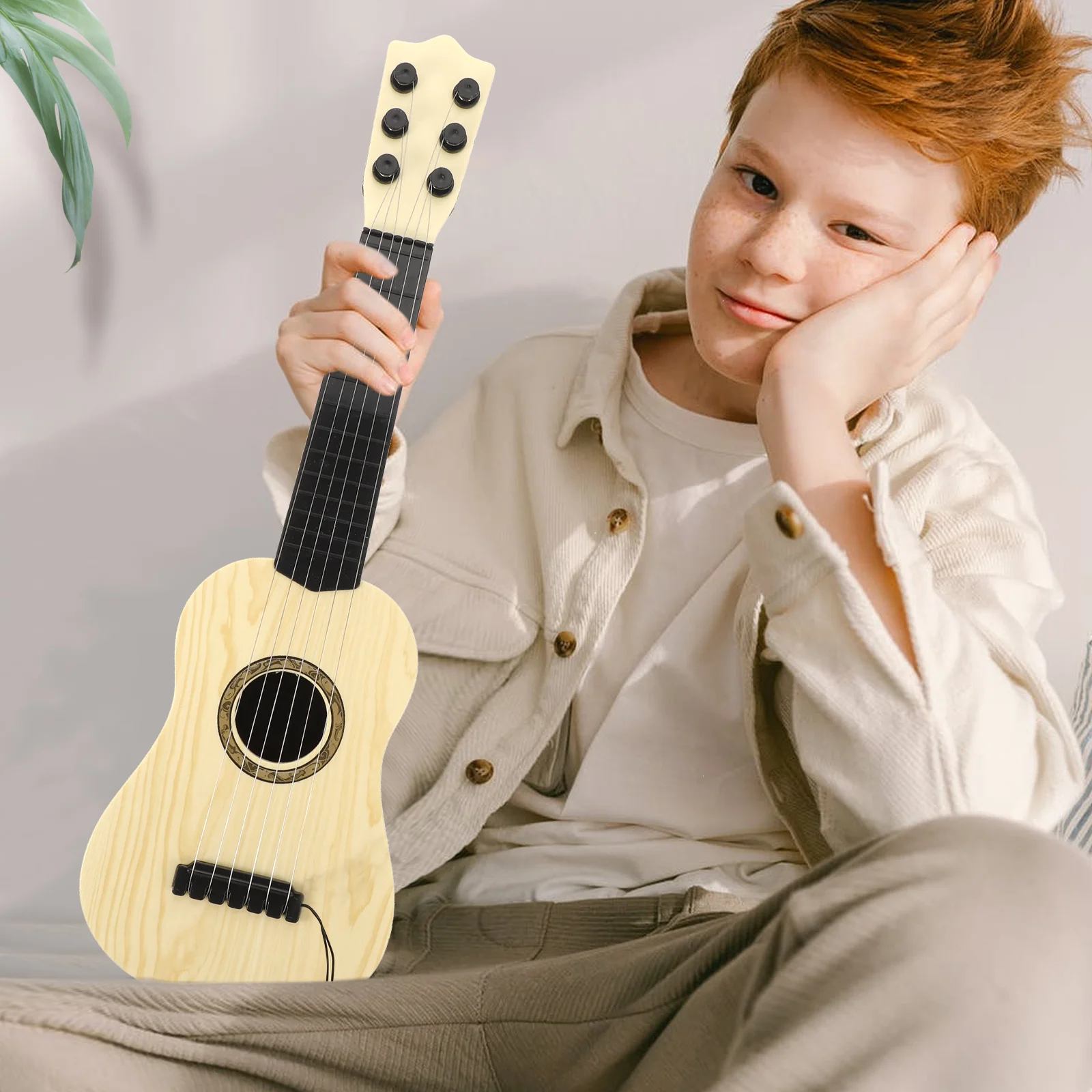 Chitarra giocattolo Tamburo Giocattoli per bambini Per bambini Ukulele Strumento musicale per bambini