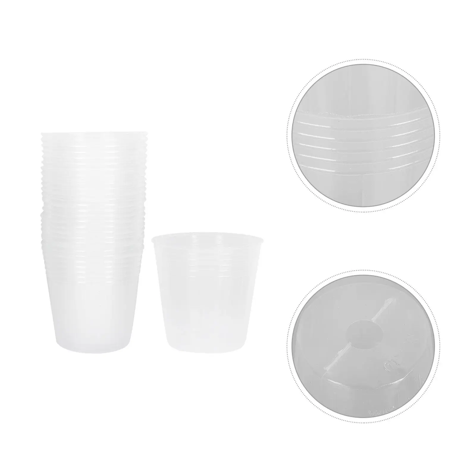 

36 прозрачных пластиковых горшков для орхидей, суккулентов, африканских фиалок, контейнеры для рассады, маленькие стаканчики для выращивания растений