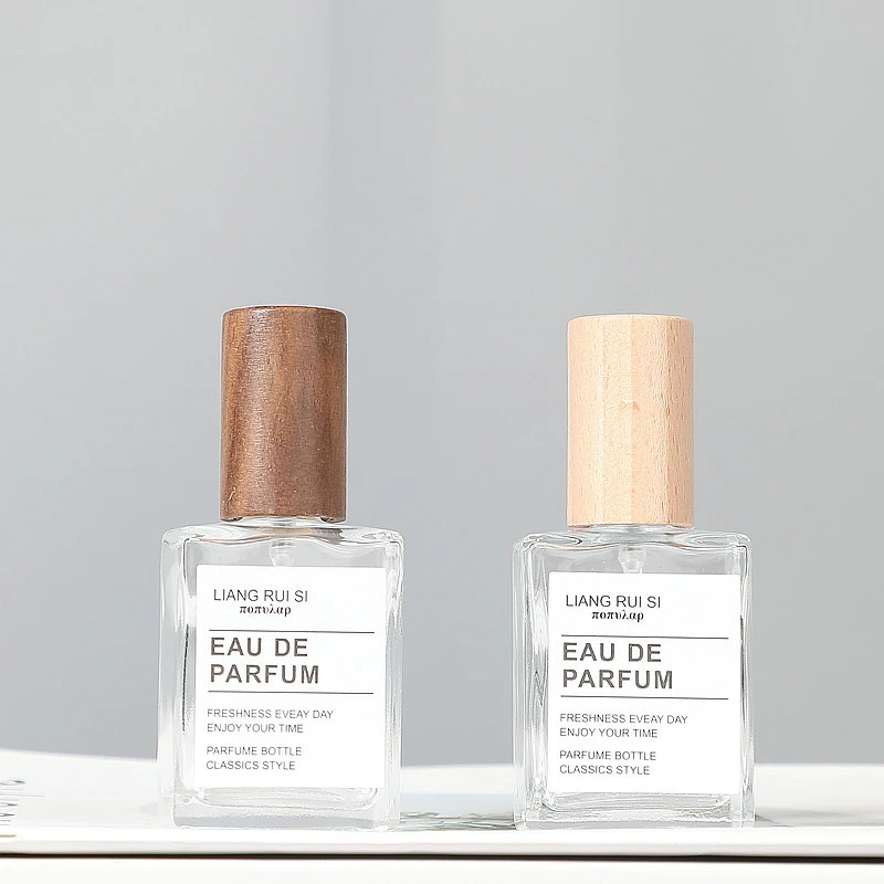 New 15/30/50ml Square Glass Perfume Bottle Clear Spray Bottles Packaging Bottle Refillable Atomizer Travel Cosmetic Container