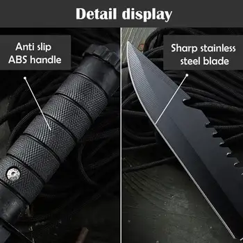 סכין טקטית עם להב קבוע: בן לוויה חיוני להישרדות לקמפינג 10 best sales בלואטק - №10