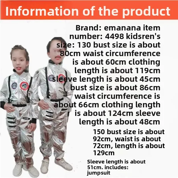 Loween – combinaison spatiale pour Couple, Parent-enfant, Rong Earth, astronaute, technologie future, vêtements de sensation, Fiber de Polyester 00%