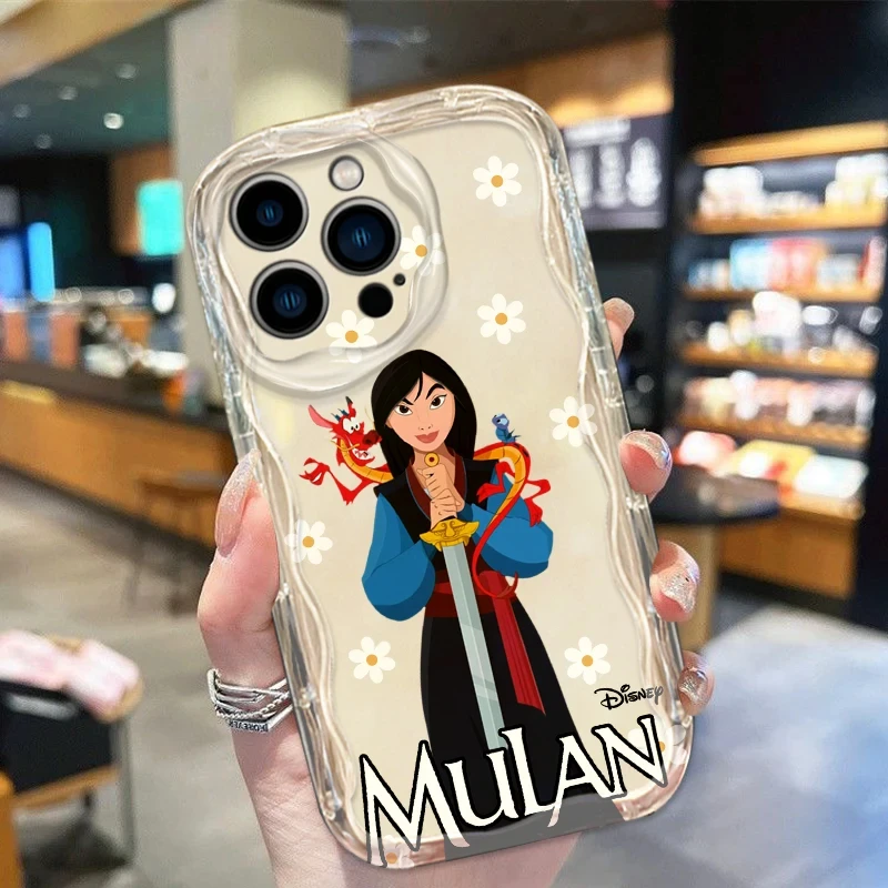 Disney Mulan Cartoon Phone Case For iPhone 16 15 14 13 12 11 Pro Max X XS Max XR 12 13 Mini 7 8 Plus Shockproof Clear Back Cover