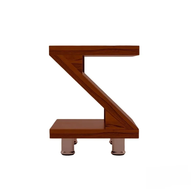 

Geometric solid wood accent table design metal legs family apartment bedroom hotel hospital