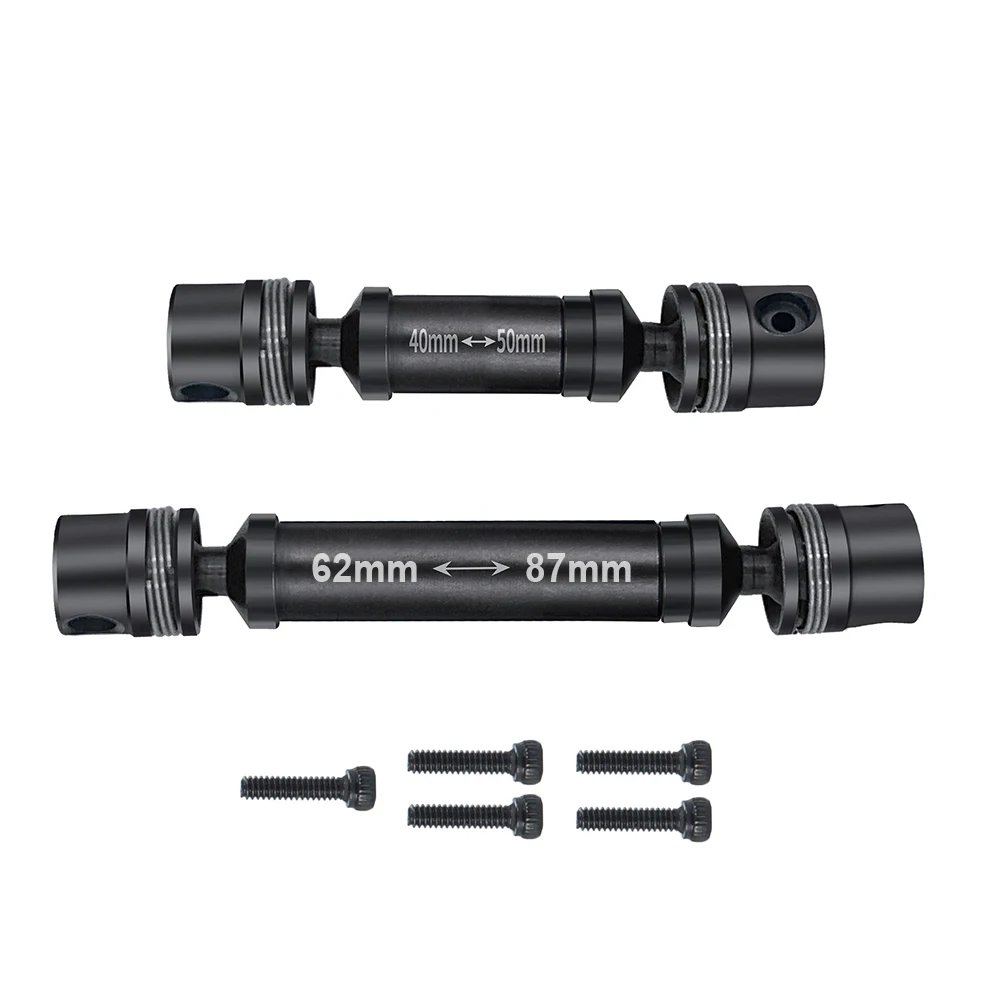 RC car Hardened Steel Drive Shafts for 1/18 RC Crawler TRX4M High Trail K10 F150 Upgrade