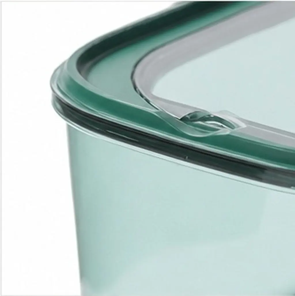 Premium Pet Rice Container Heavy Duty Moisture Proof Grain Storage Box for Rice Flour Beans Sealed Transparent Cereal Dispenser