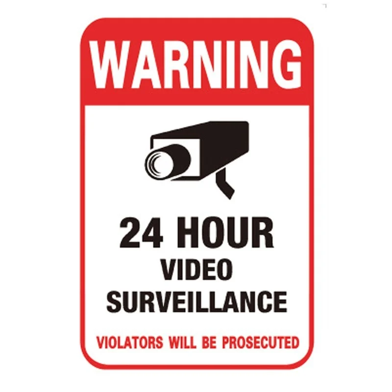 15X10CM Waterproof Sunscreen Home CCTV Video Surveillance Security Camera Alarm Sticker Warning Decal Signs PVC