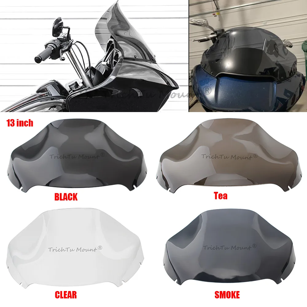 

13" Motorcycle Accessories Windshield Deflector Fairing Cover Parts For Harley Road Glide 3 FLTRT Custom CVO/SE FLTRSE3 2015-UP