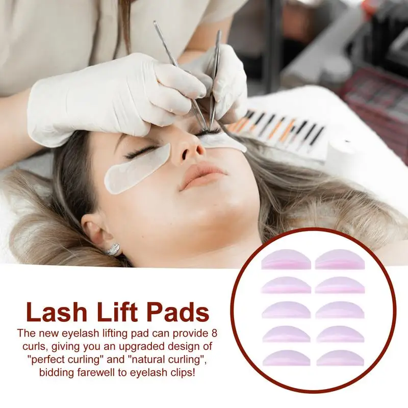 Siliconen Wimper Lift Staven 5 Paar Onderste Pads Voor Lash Tillen Herbruikbare Onder Eye Lash Lift Pad Herbruikbare Lash Lift Benodigdheden