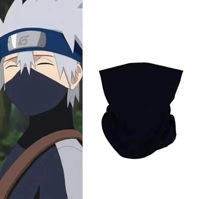 Braga de cuello multifuncional de anime Naruto, con diseño de nube roja Akatsuki, Minato y Kakashi, para cosplay, ciclismo, mascarilla facial y bufanda, regalo para fans