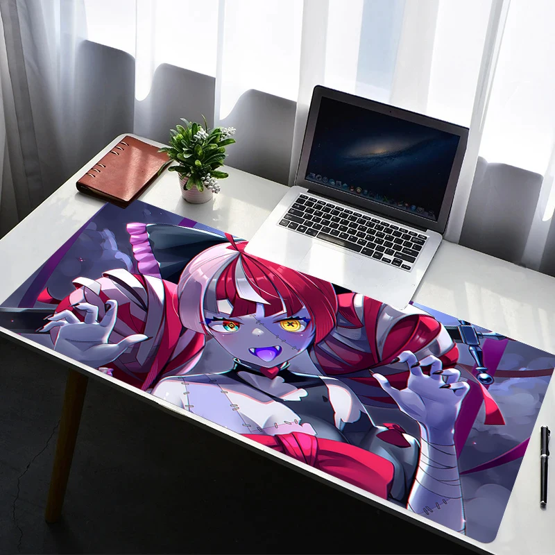 

Mouse Pad Laptop Rubber Extended Hololive Kureiji Ollie Desktop Mat Computer Gamer Mousepad PC Gaming Accessories Keyboard Pad