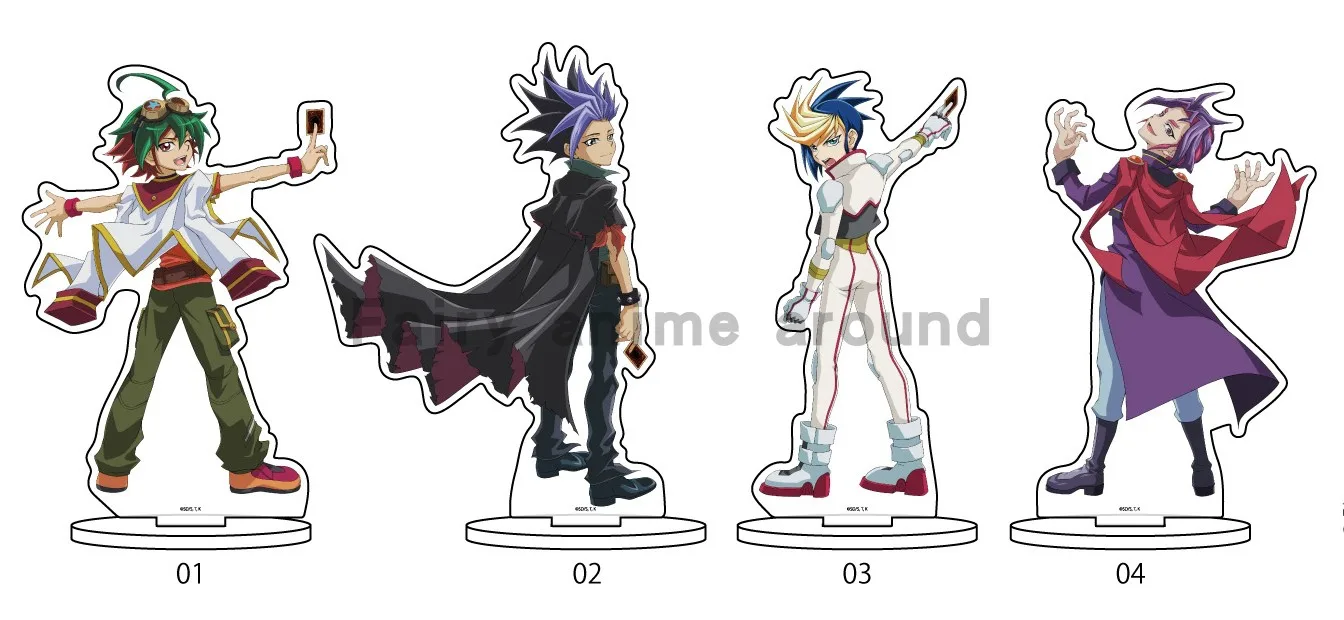 Anime YuGiOh Yu-Gi-Oh! ARC-V Action Figure Doll Yuya Sakaki Yuto Yugo Yuri Acrylic Stand Model Plate Cosplay Toy for Gift