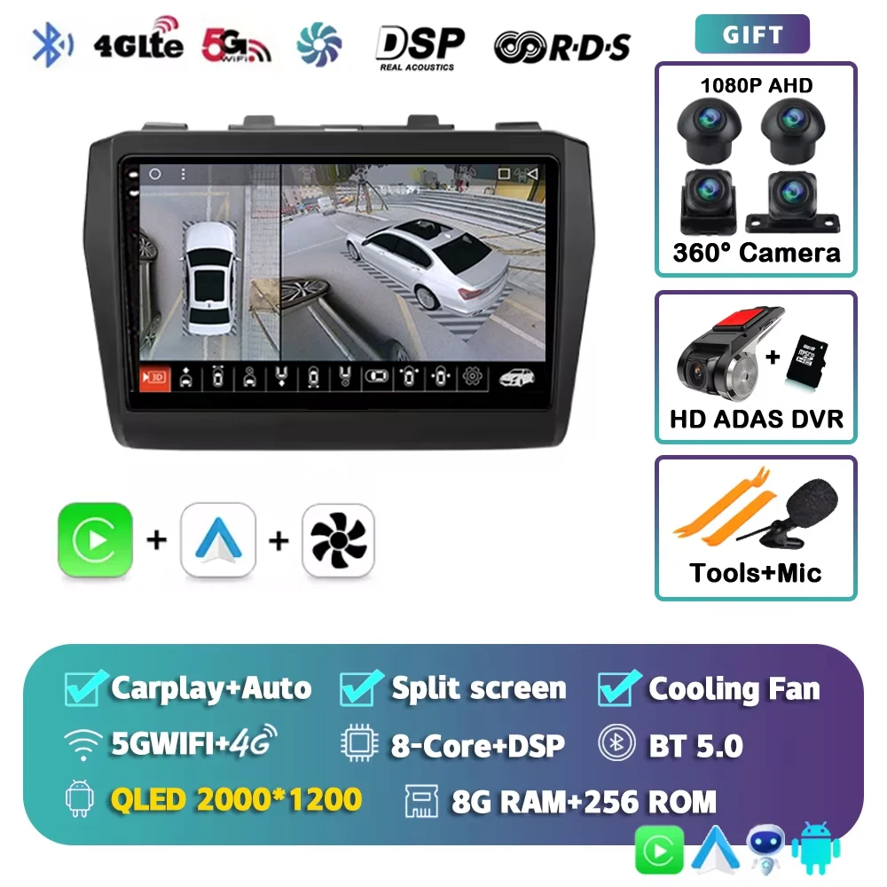 Android 16 autoradio voor Suzuki Swift 2017 2018 2019 2020 2021 draadloze Carplay Android Auto audio multimediaspeler 2 Din