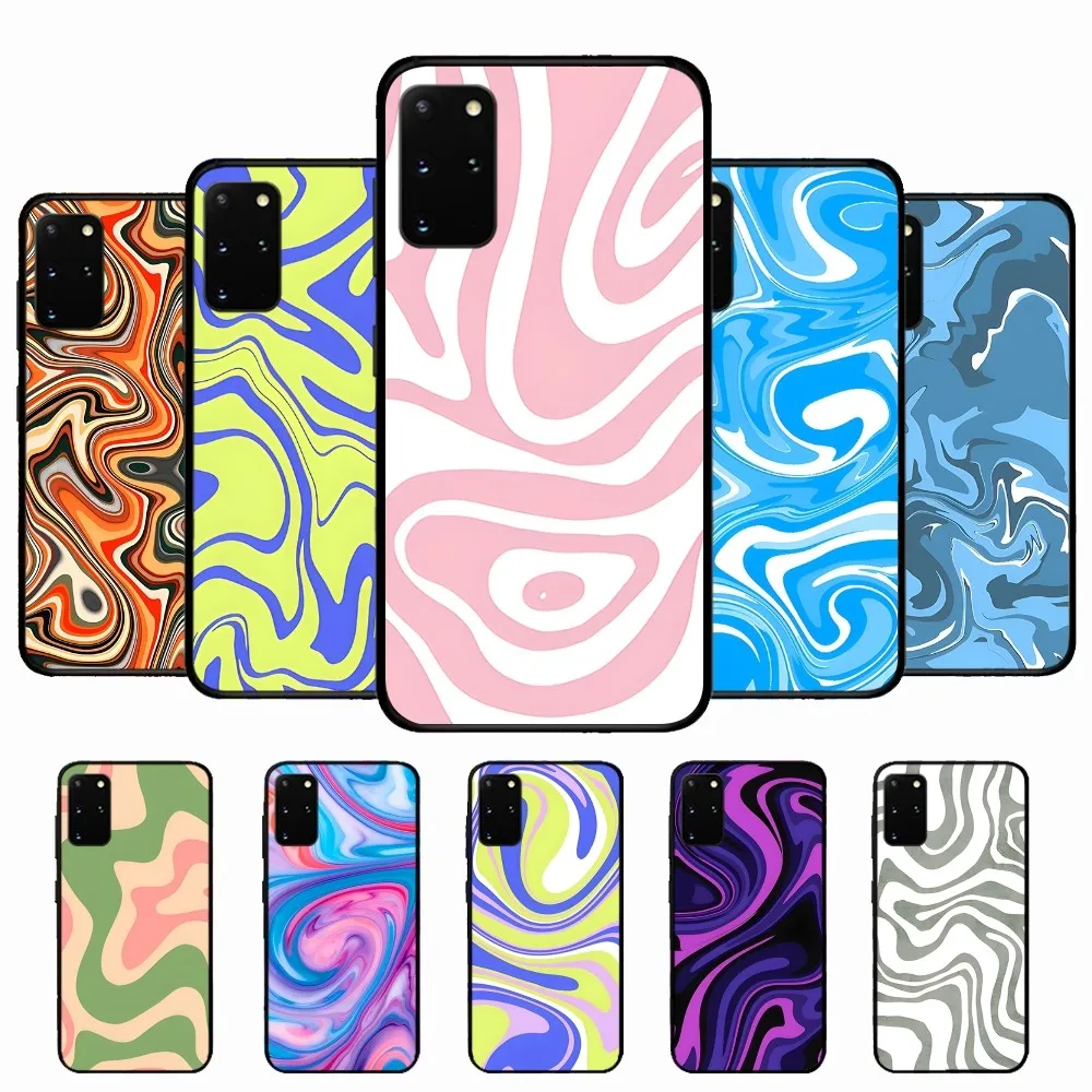 

Abstract Swirl Pattern Phone Case For Samsung S 9 10 20 21 22 23 30 23 24 Plus Lite Ultra FE S10lite Fundas