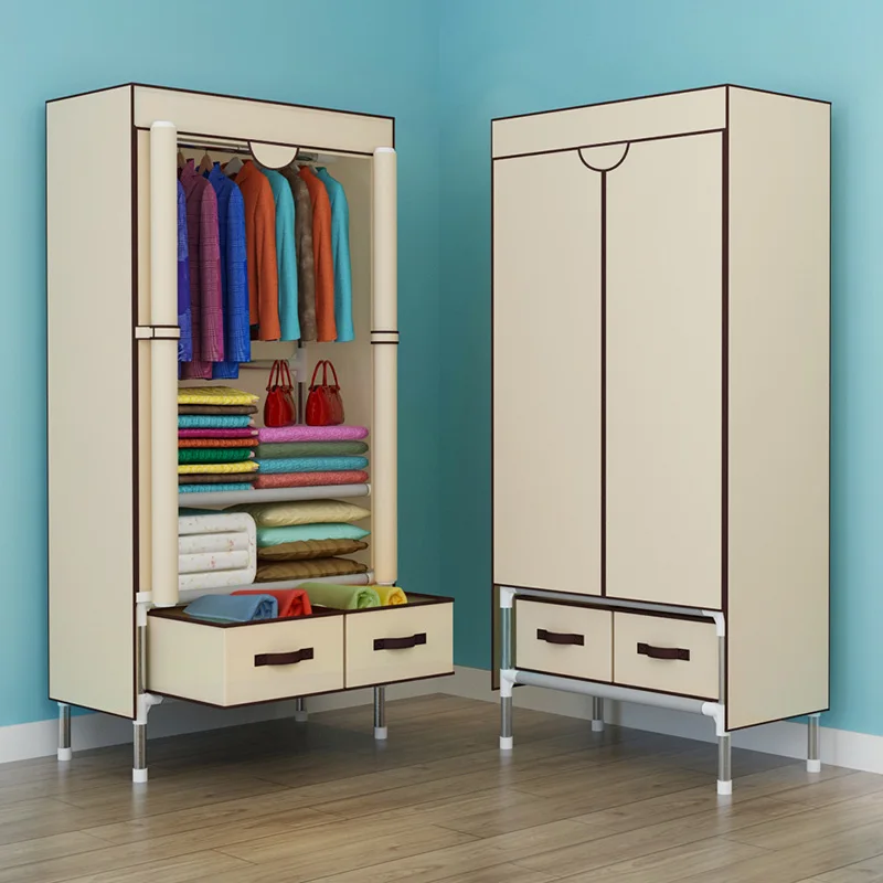 Furniture Simple Wardrobe Thickened Storage Cabinet Fashion Shelves Minimalist Modern