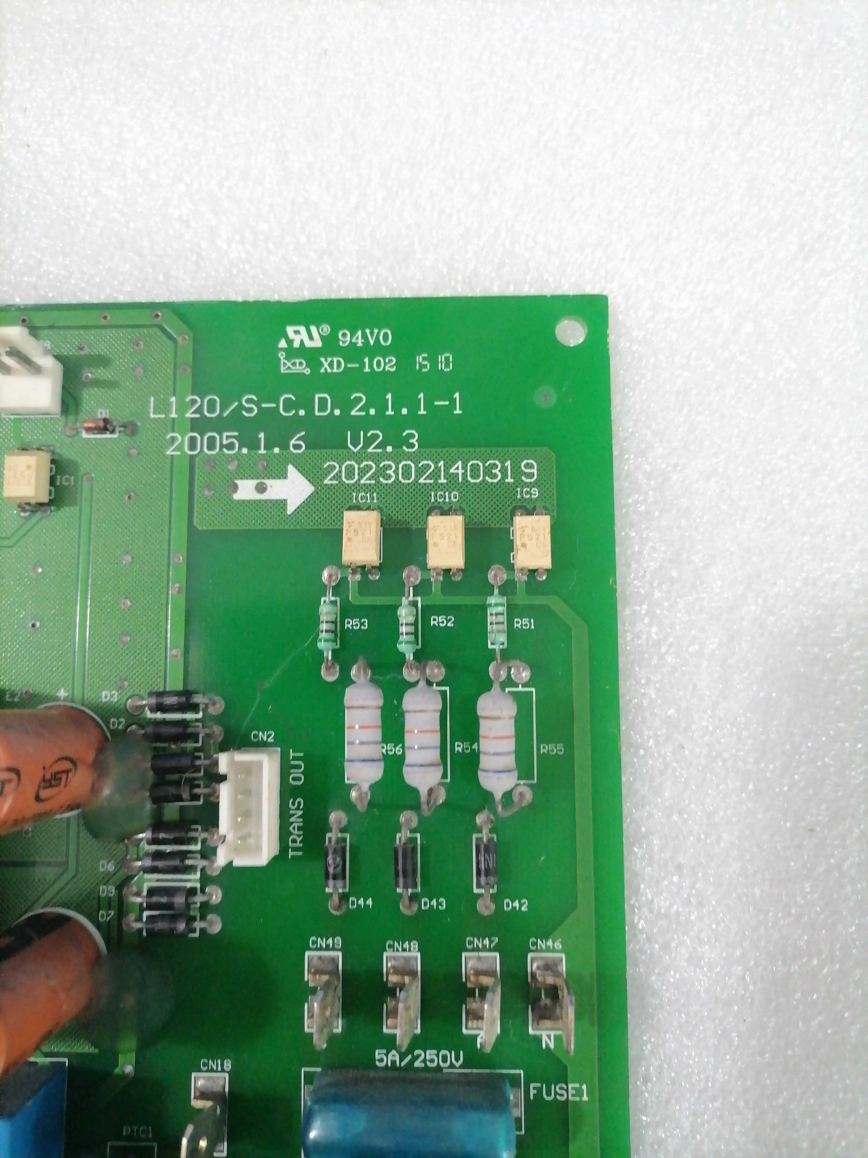 L120S-C L120S-C.D.2.1.1-1 202302140319 main board circuit board