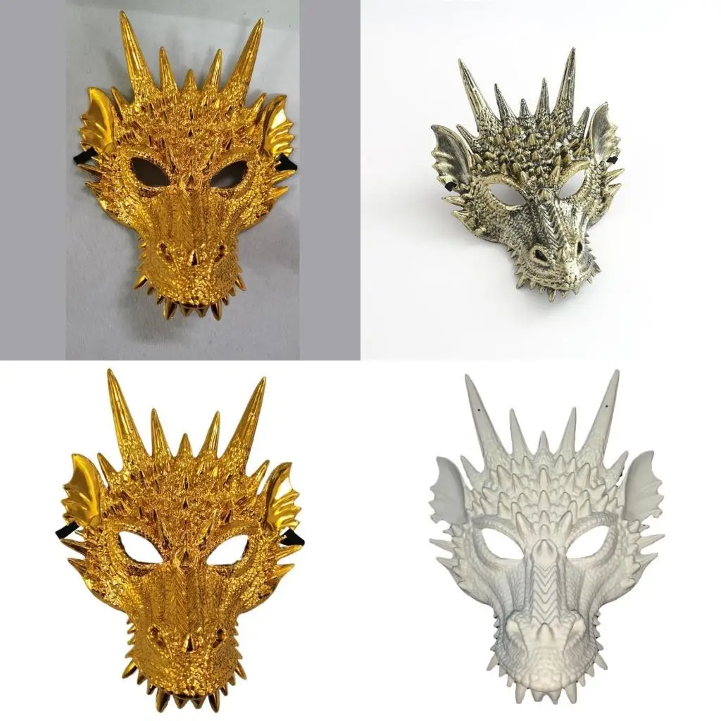39BD Dragon Mask Dragon Head Mask Halloween Cosplay Mask Costume