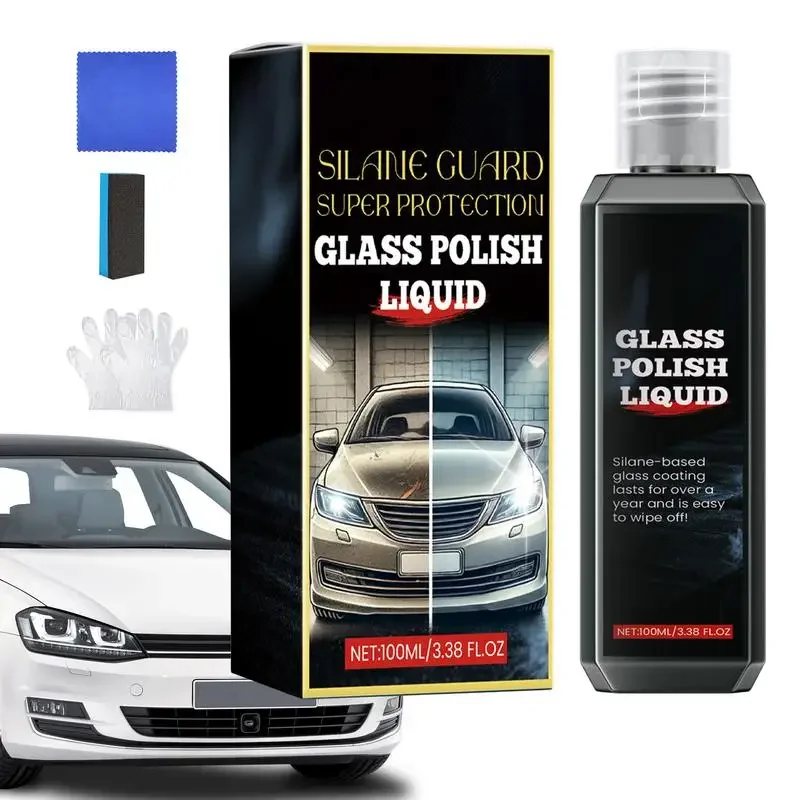 Super car coating agent, car ceramic glass polish, water stain degreaser, peeler, 100ml