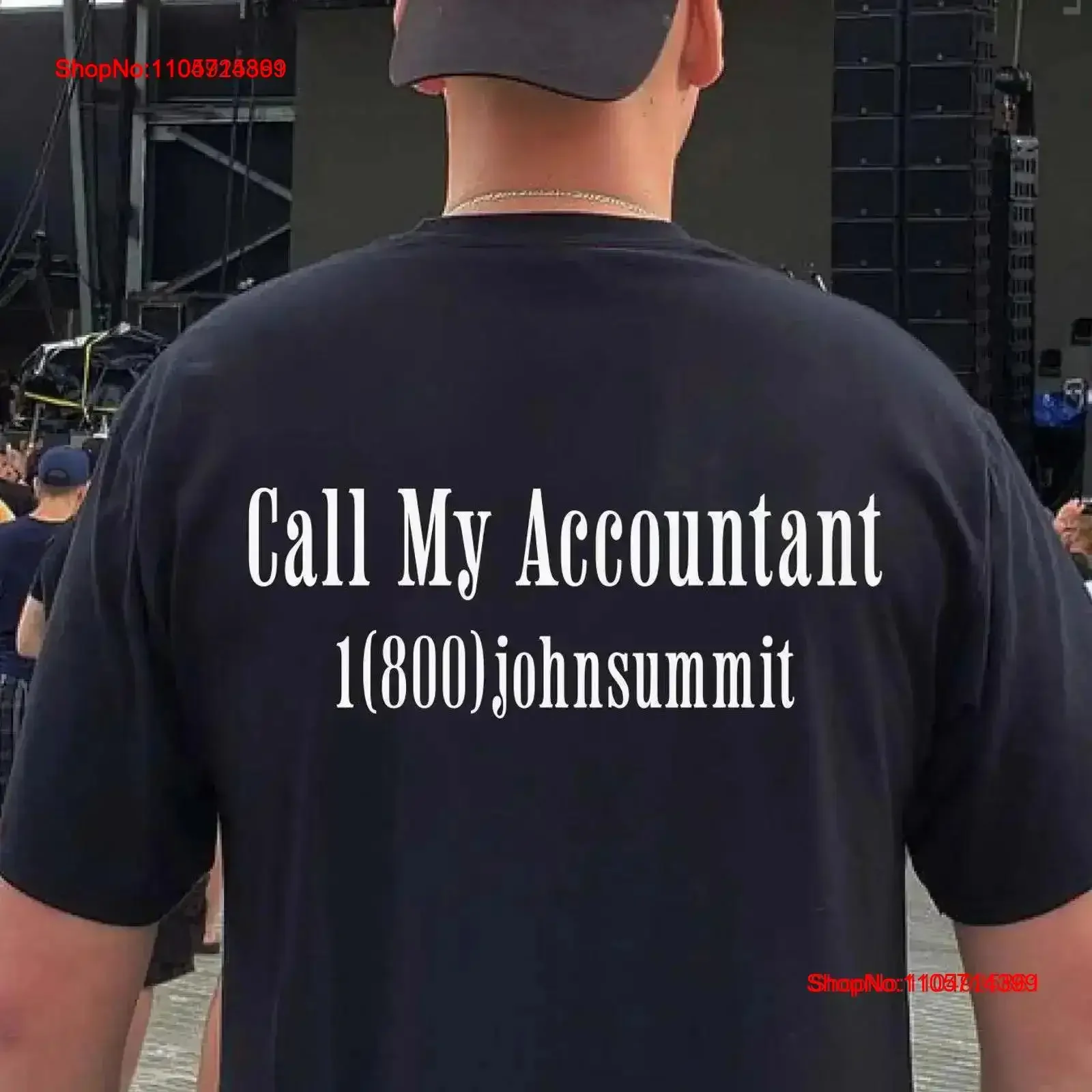 John SummiT T Shirt Call My Accountant Funny Rave EDM House Music Festival Outfit Clothing Meme Party Techno Top vintage