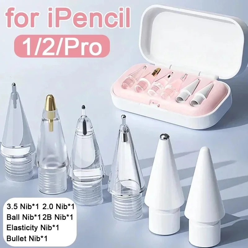 Replacement Pencil Tips for Apple Pencil 1/2/Pro – Universal Soft Nibs for iPad Pro Stylus Pen, Tablet Pen Tip