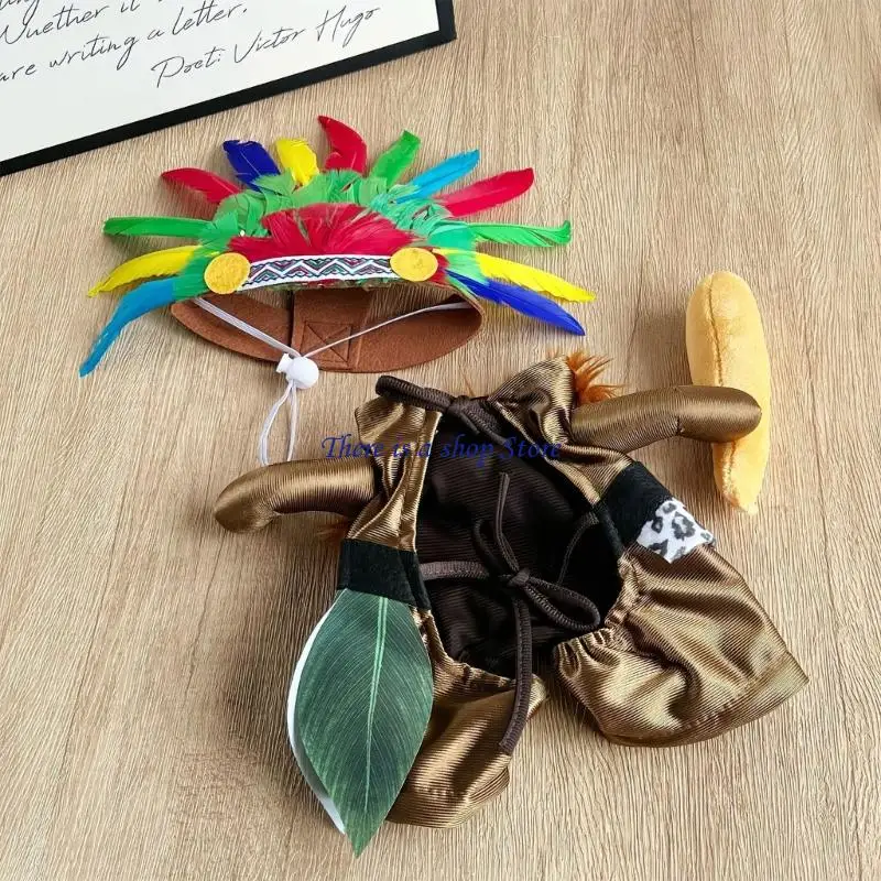 مجموعة أزياء COSPLAY الهندية الكلب D0AD