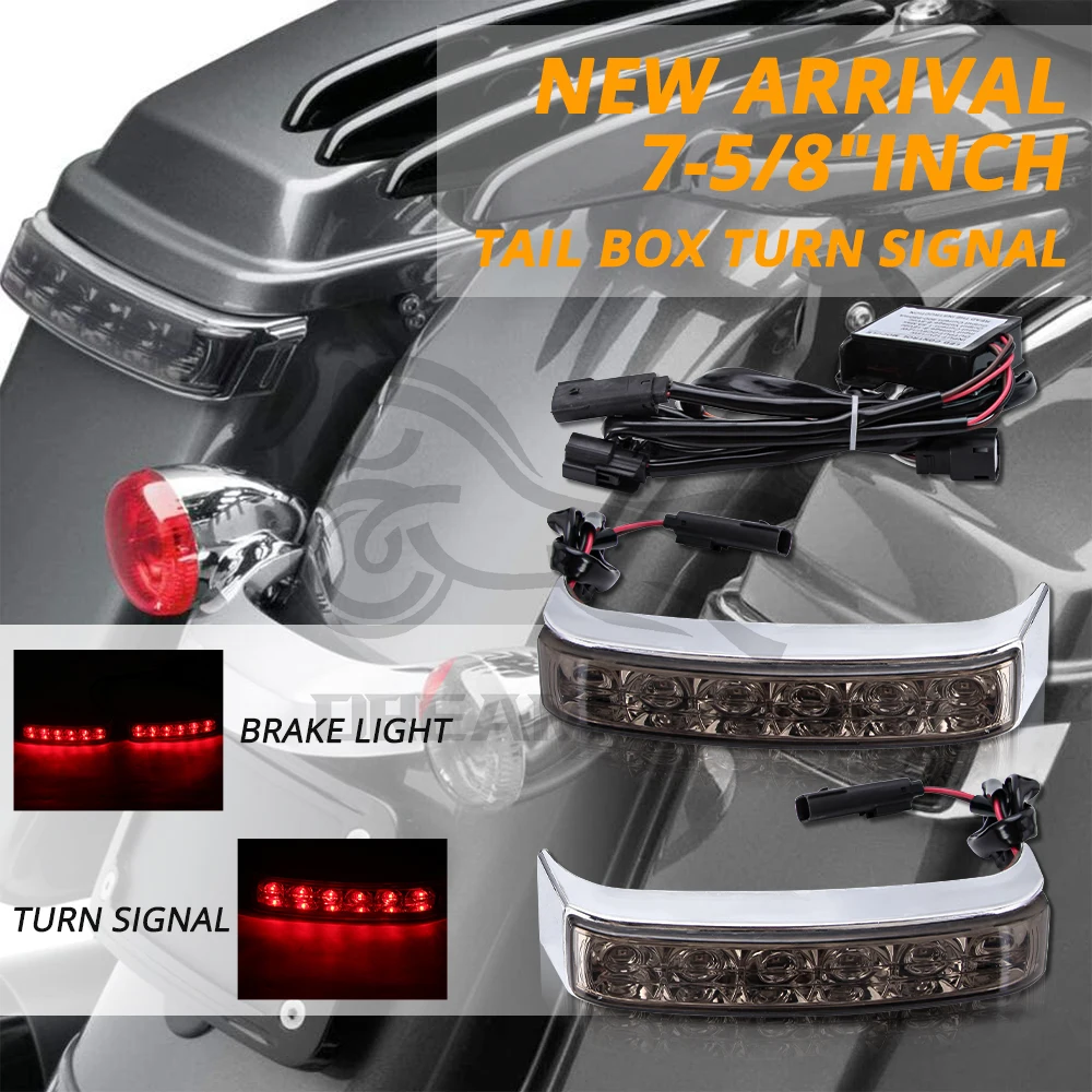 1Set Motorcycle Saddlebag LED Running Brake Turn Light For Harley Road Glide Ultra Limited 2014-2022 Motorbike Accessories