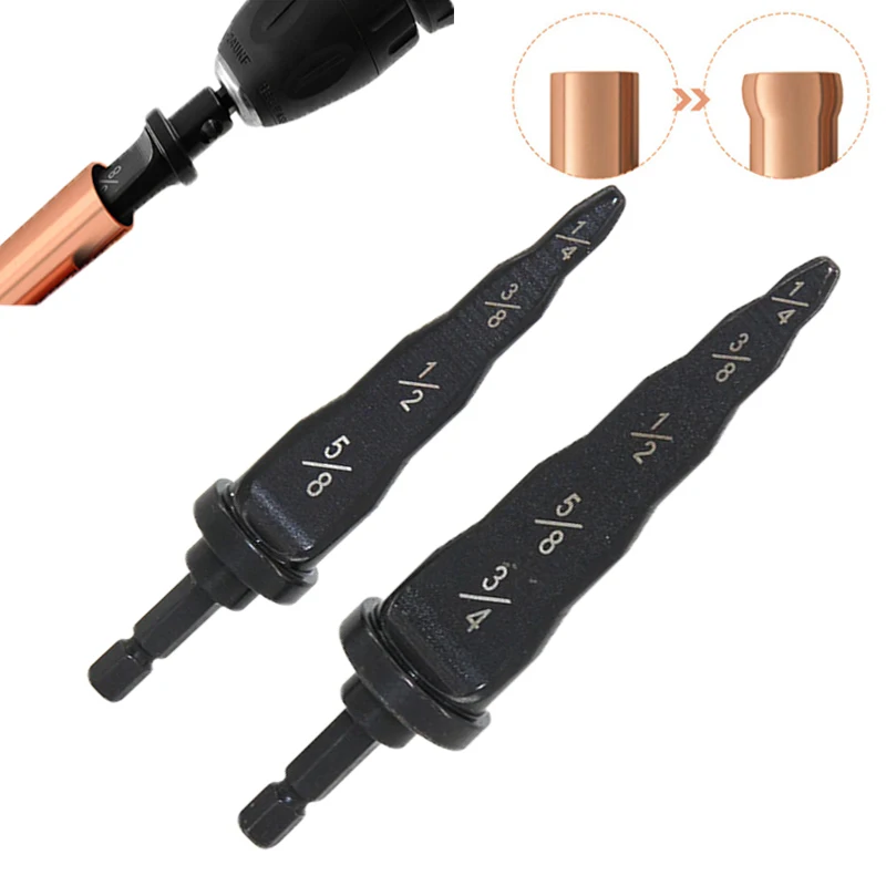 

New Copper Pipe Expander Electric Tube Expander Tool Steel 1/4" 3/8" 1/2" 5/8" 3/4" Bit Swaging Tool Drill Bit for Repairing