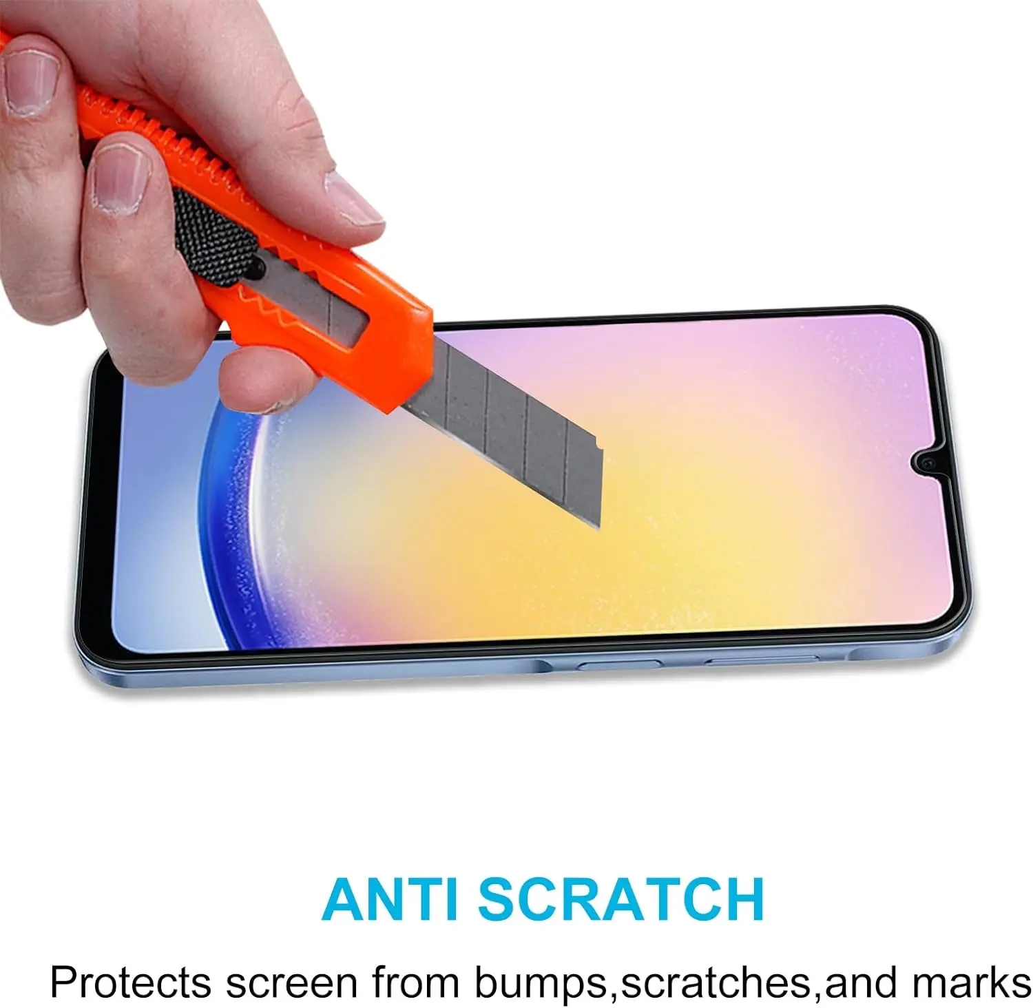 Vetro proteggi schermo 9H per Samsung Galaxy A25 5G 2/4 pezzi pellicola in vetro temperato HD