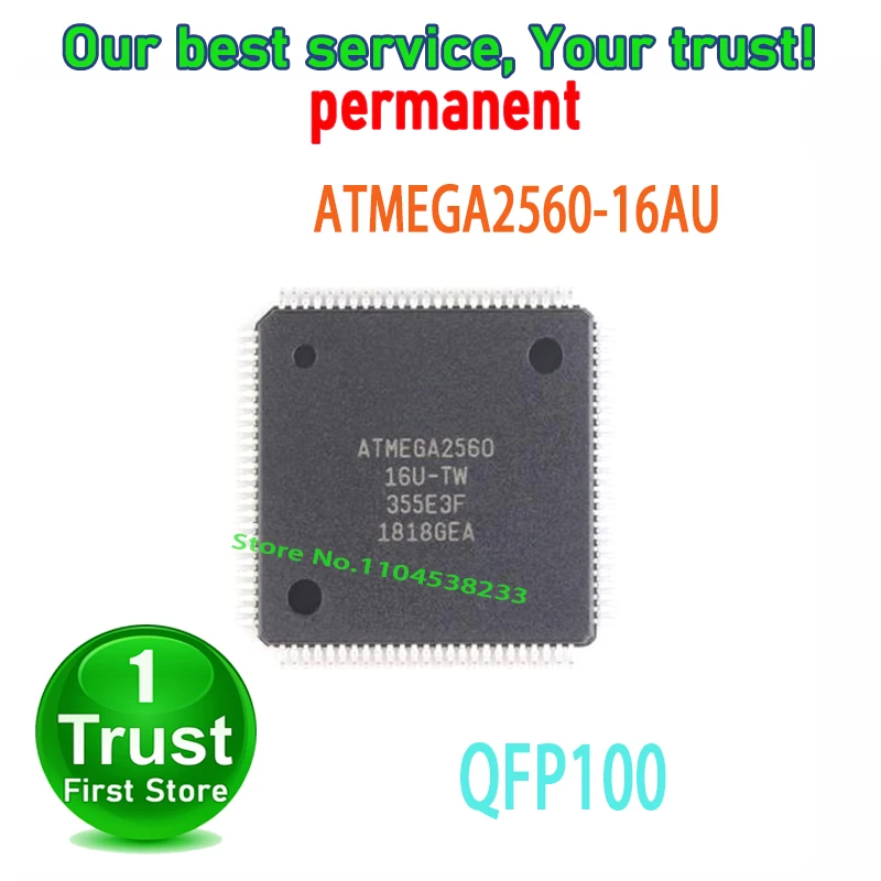 2PCS~100PCS/LOT ATMEGA2560-16AU ATMEGA2560 ATMEGA256016AU QFP100 NEW and Original in Stock