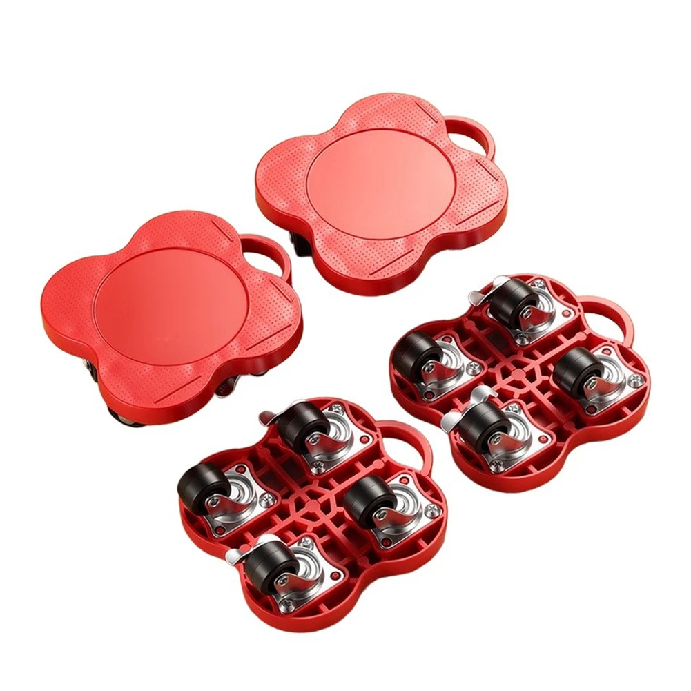 Furniture Moving Kit 4 pcs 115 x 132 mm 360 Rotation Casters for Effortless Furniture and Appliance Movement Tasks