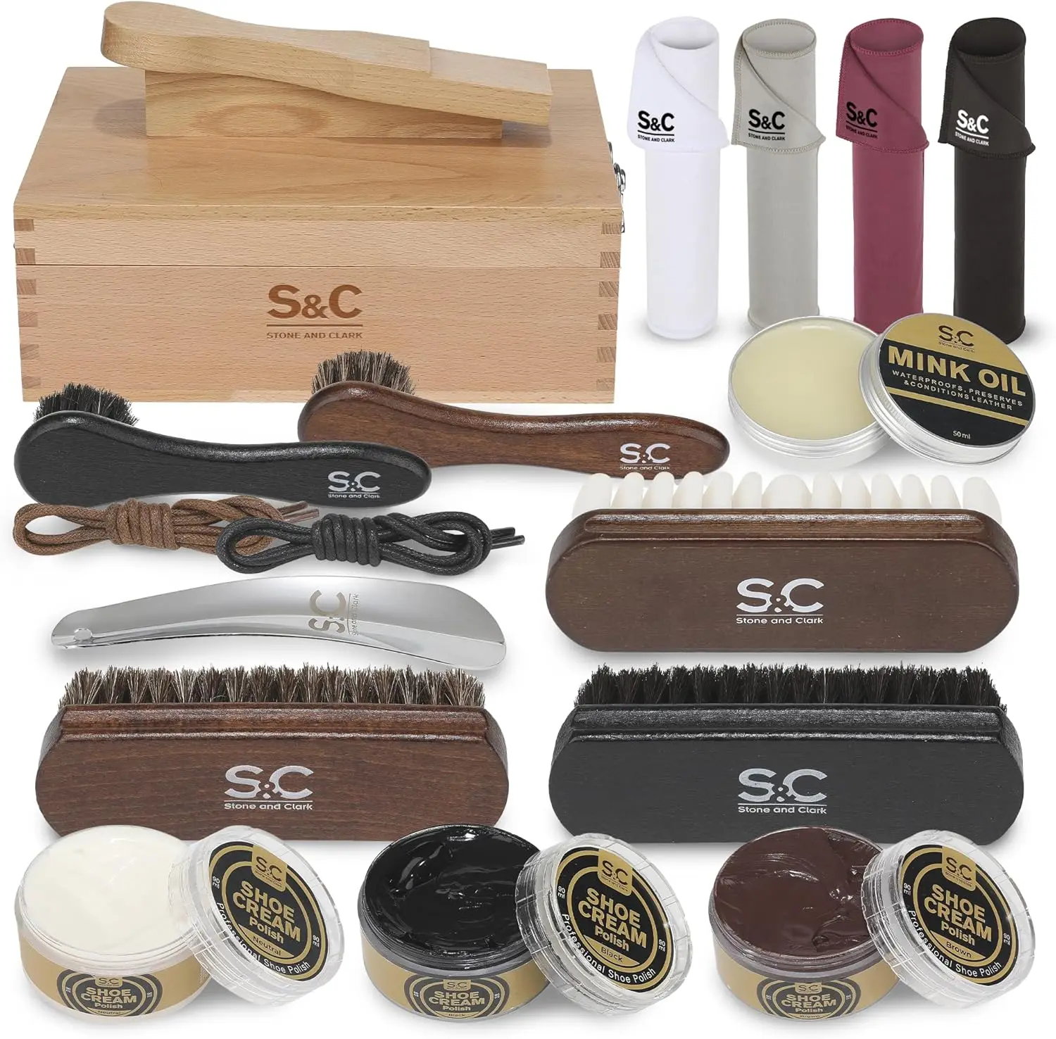 

Shoe Polish Care Kit Leather Shine Set For Men Women
