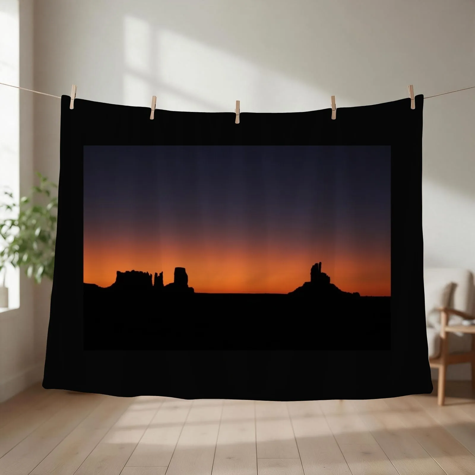 Monument Valley Throw Blanket couch cozy soft plush fuzzy picnic outdoor blanket