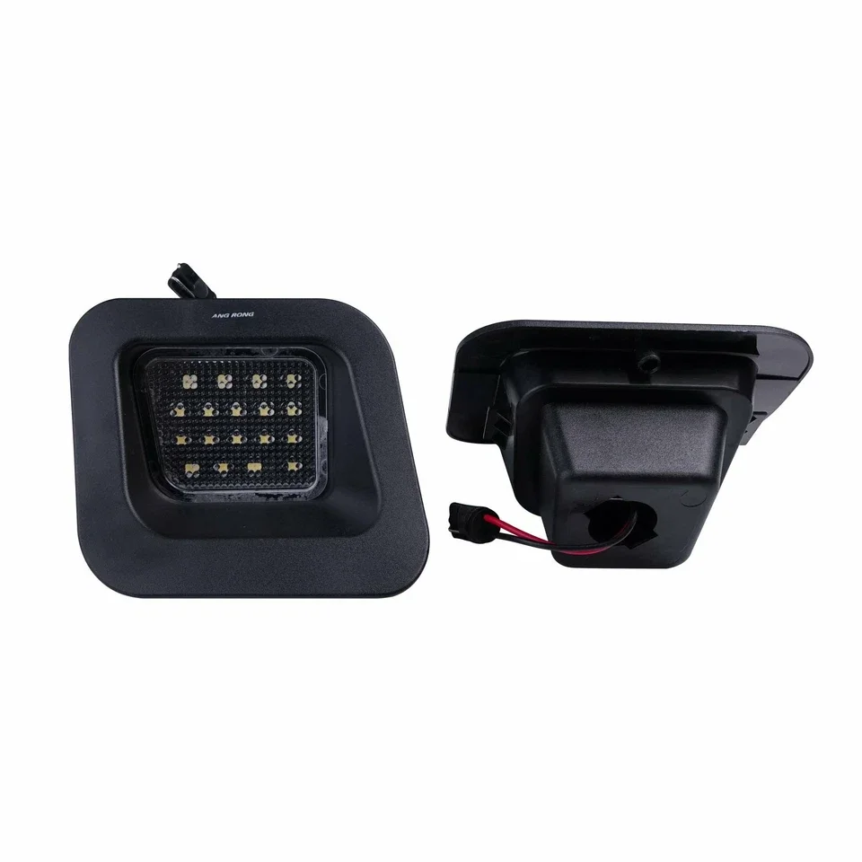 2x LED License Plate Light For Dodge RAM1500 RAM3500 RAM2500 Pickup 2-Door 4-Door 2003-2018 Rear Lamps Xenon White 6000K