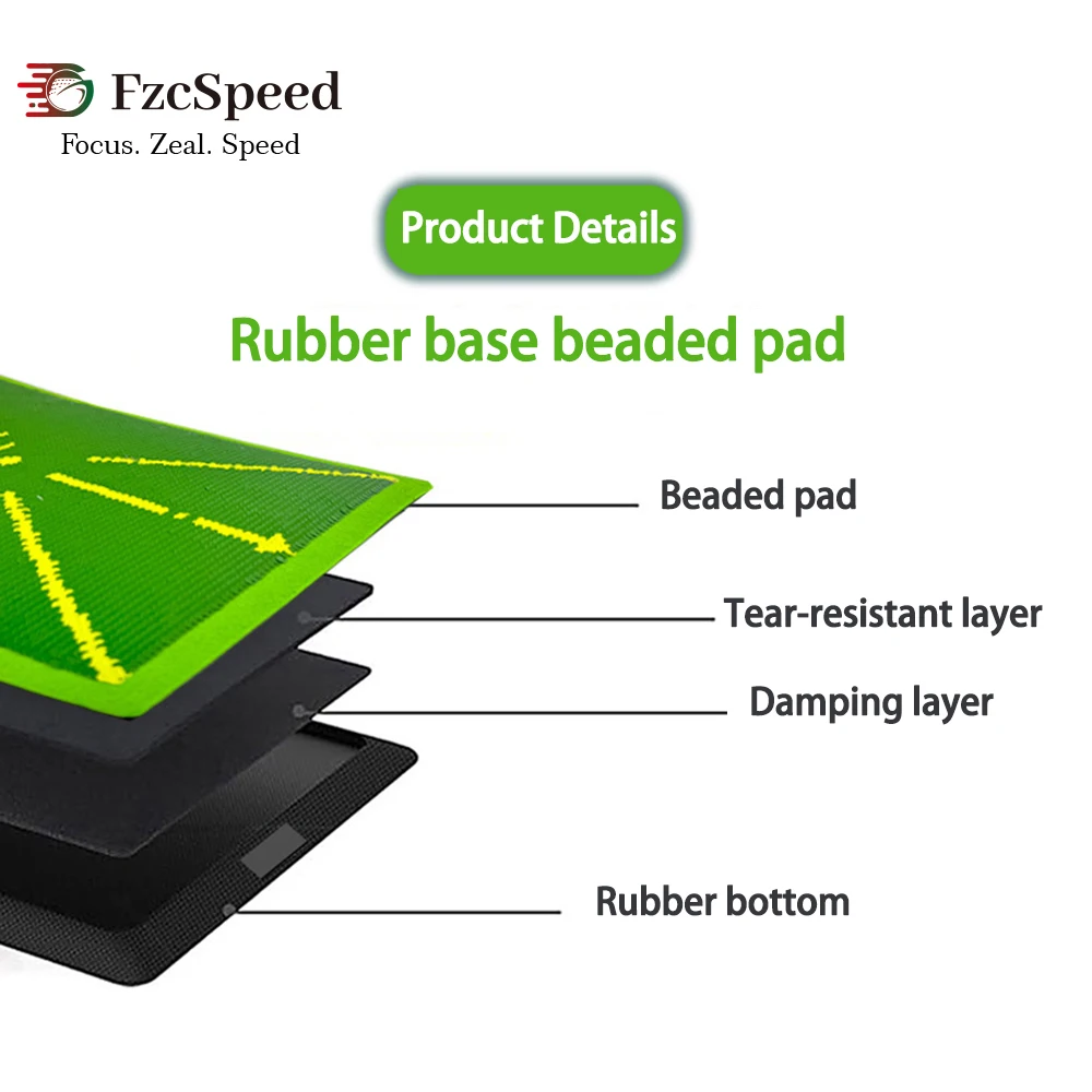 FzcSpeed Golf Strike Mat Bead Display Track Beginner Training Trace Detection Pad Swing Exerciser