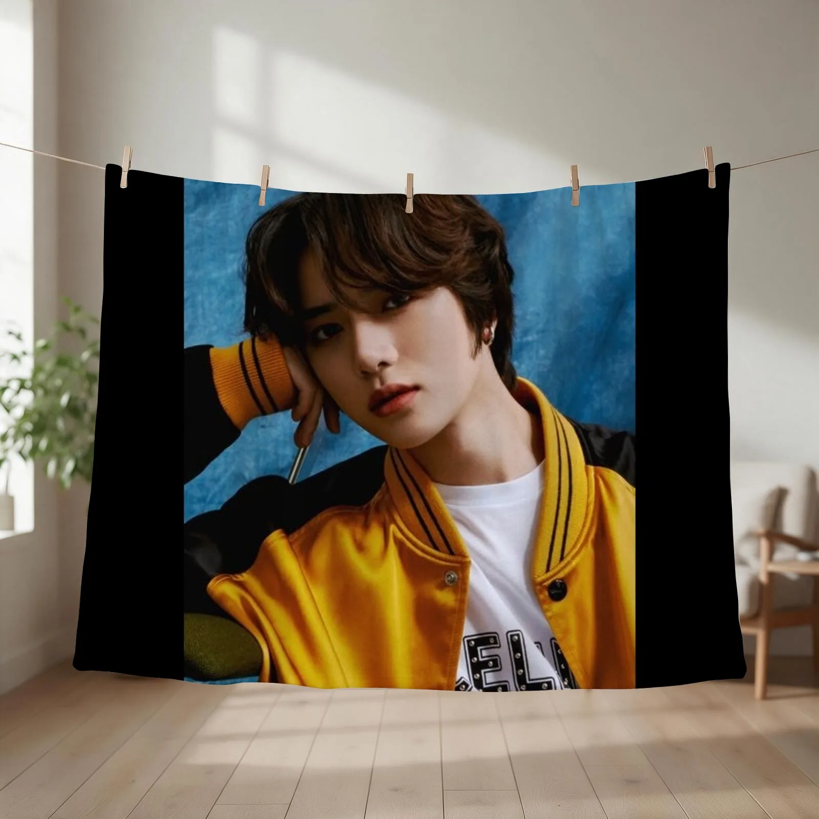 BEOMGYU-ELITE Throw Blanket couch cozy soft plush fuzzy picnic outdoor blanket