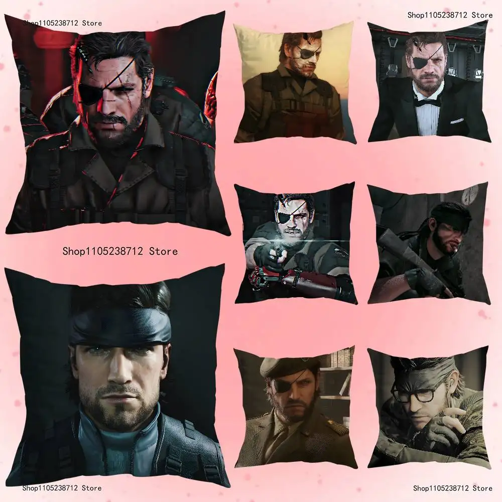 M-Metal Gear Solid Raiden Pillow Case Plush Fabric Soft Pillowcase Double Sided Print Sofa Cushion Cover Throw